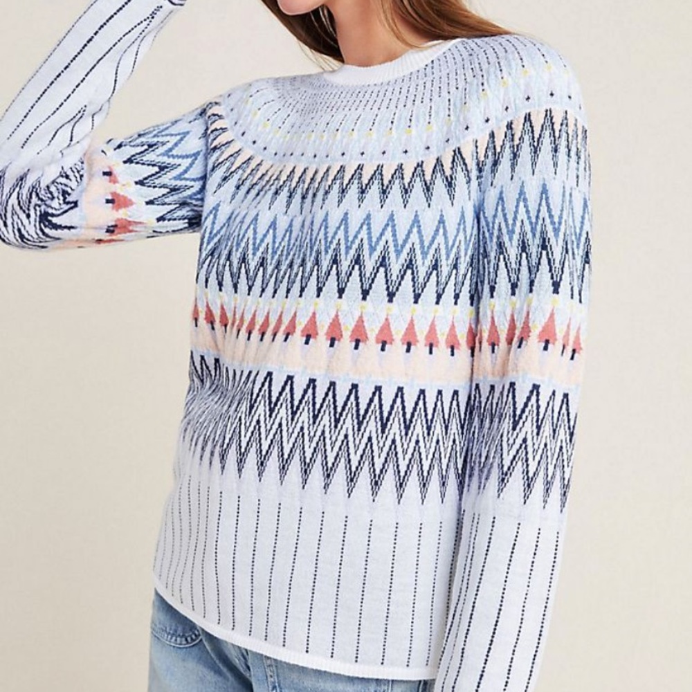 Anthropologie Libby Fair Isle Sweater
